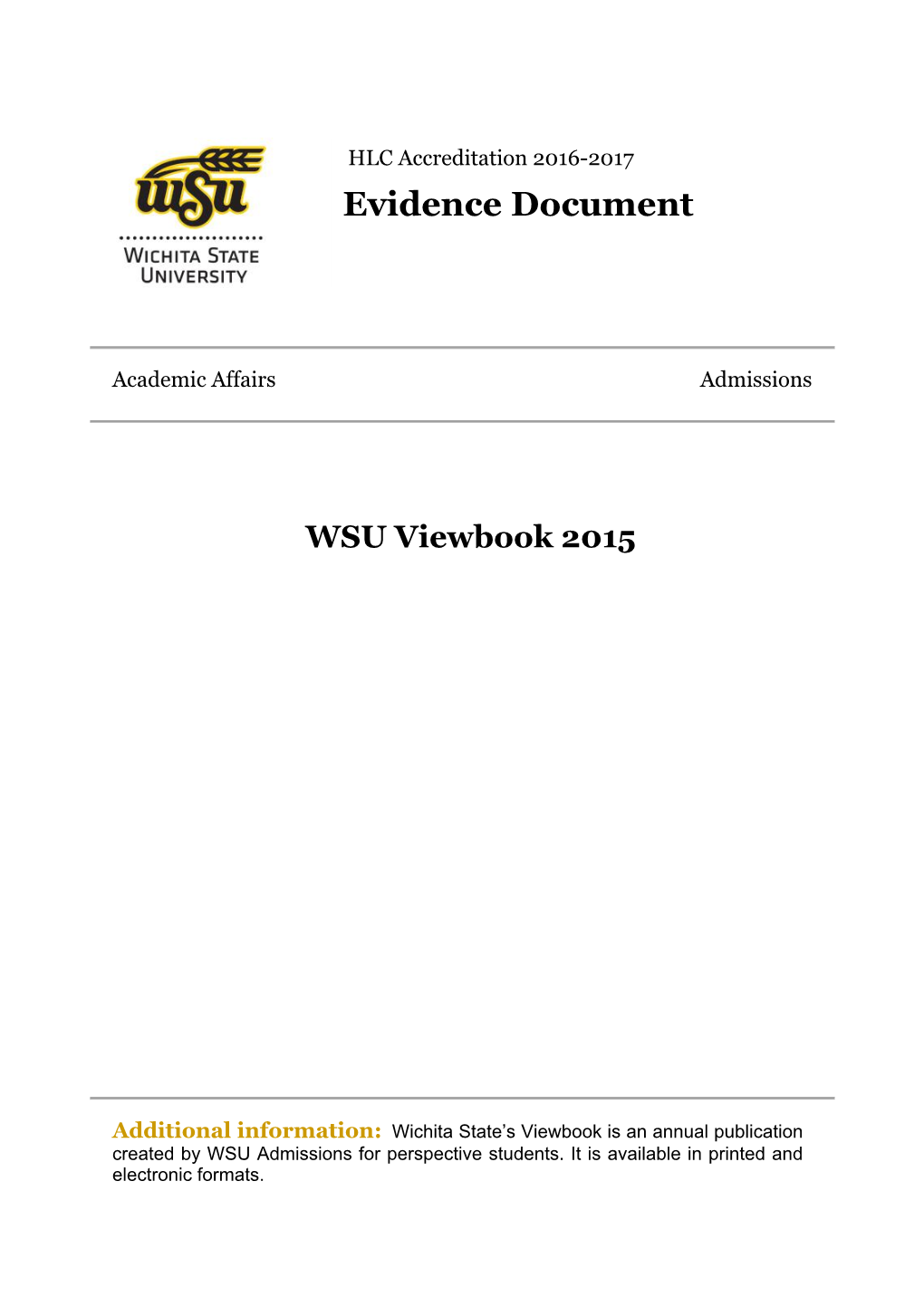Evidence Document