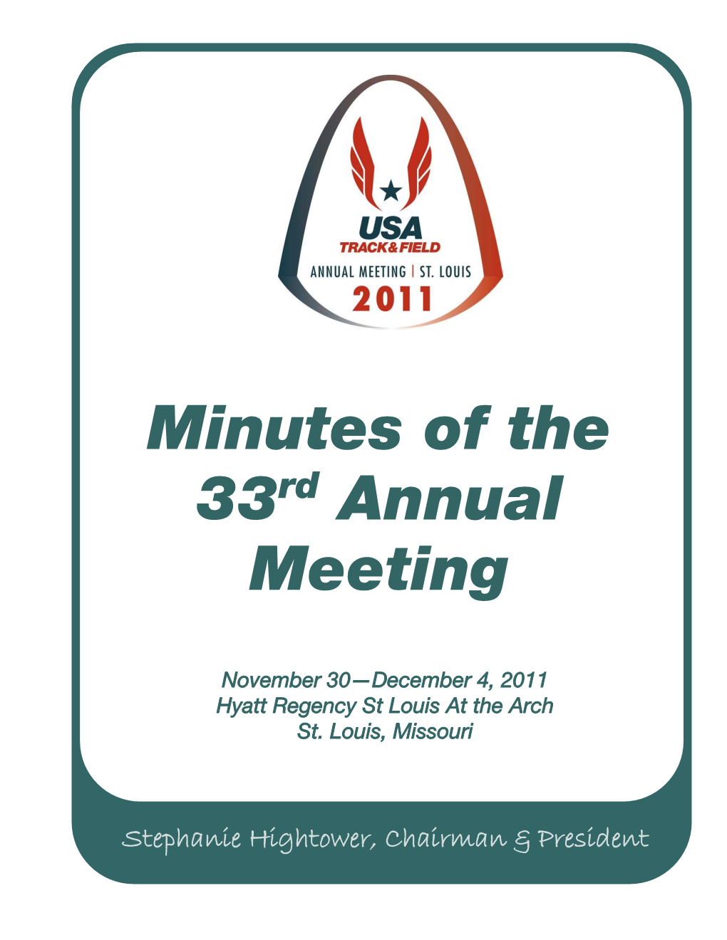 Minutes of the 33 Annual Meeting