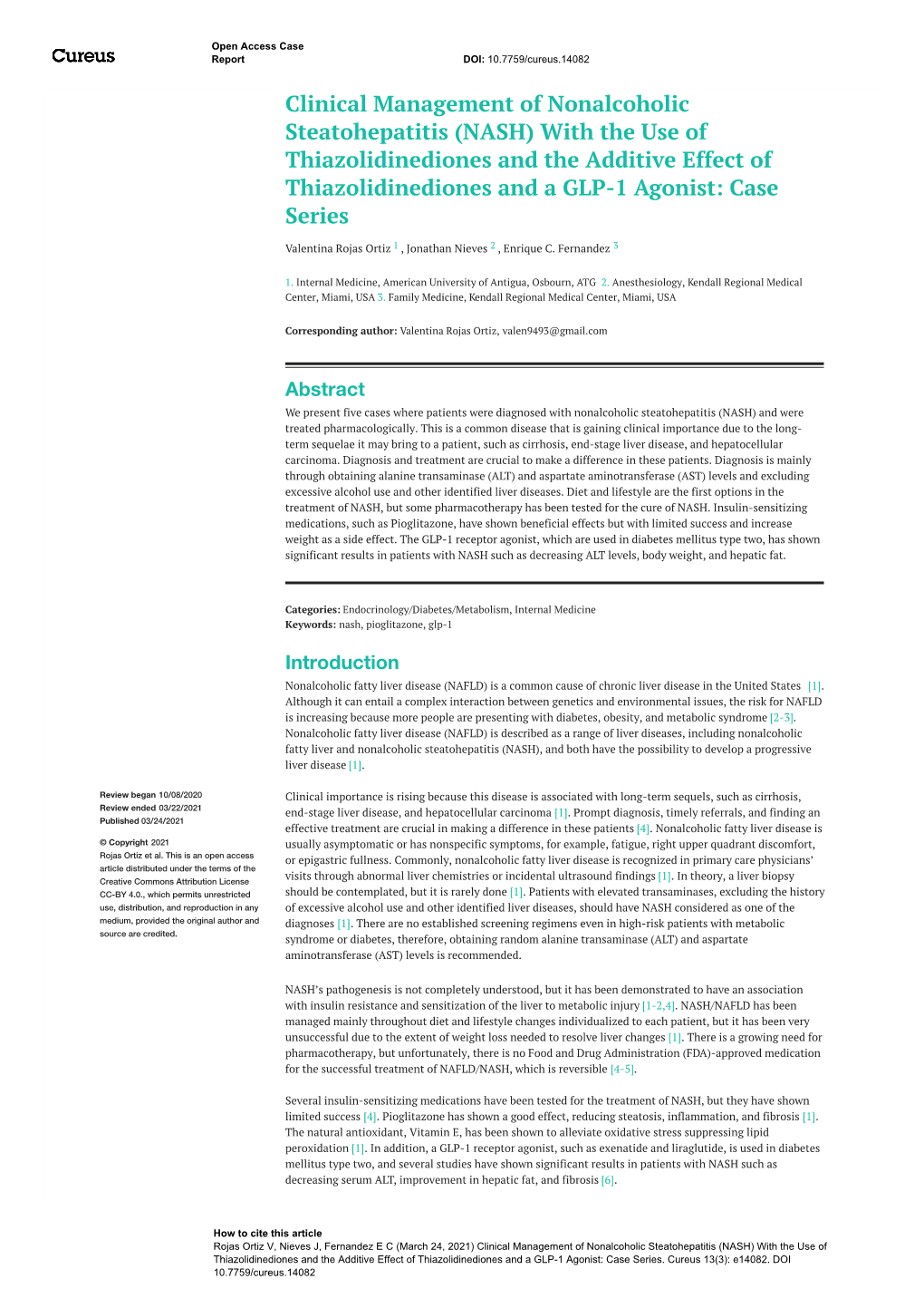 Clinical Management of Nonalcoholic Steatohepatitis (NASH)