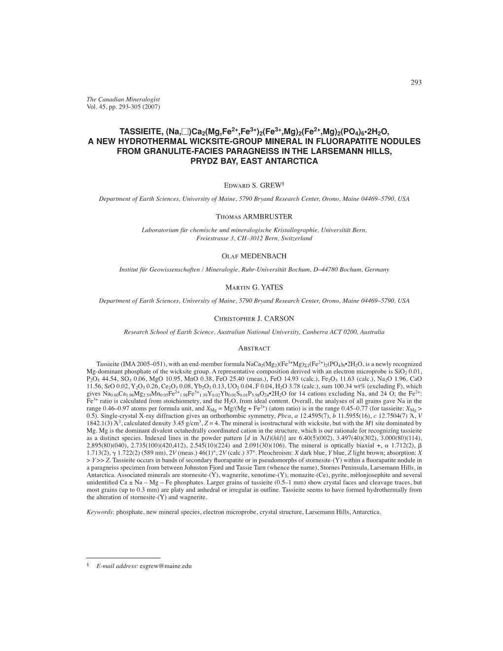 TASSIEITE, (Na,D)Ca2(Mg,Fe2+,Fe3+)