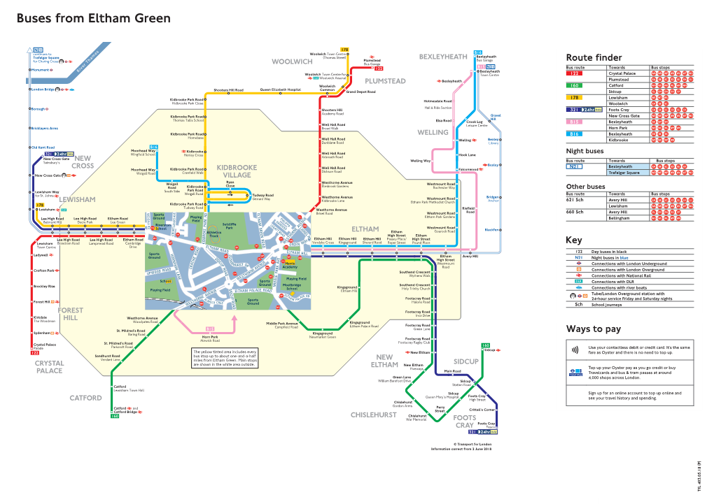 Buses from Eltham Green