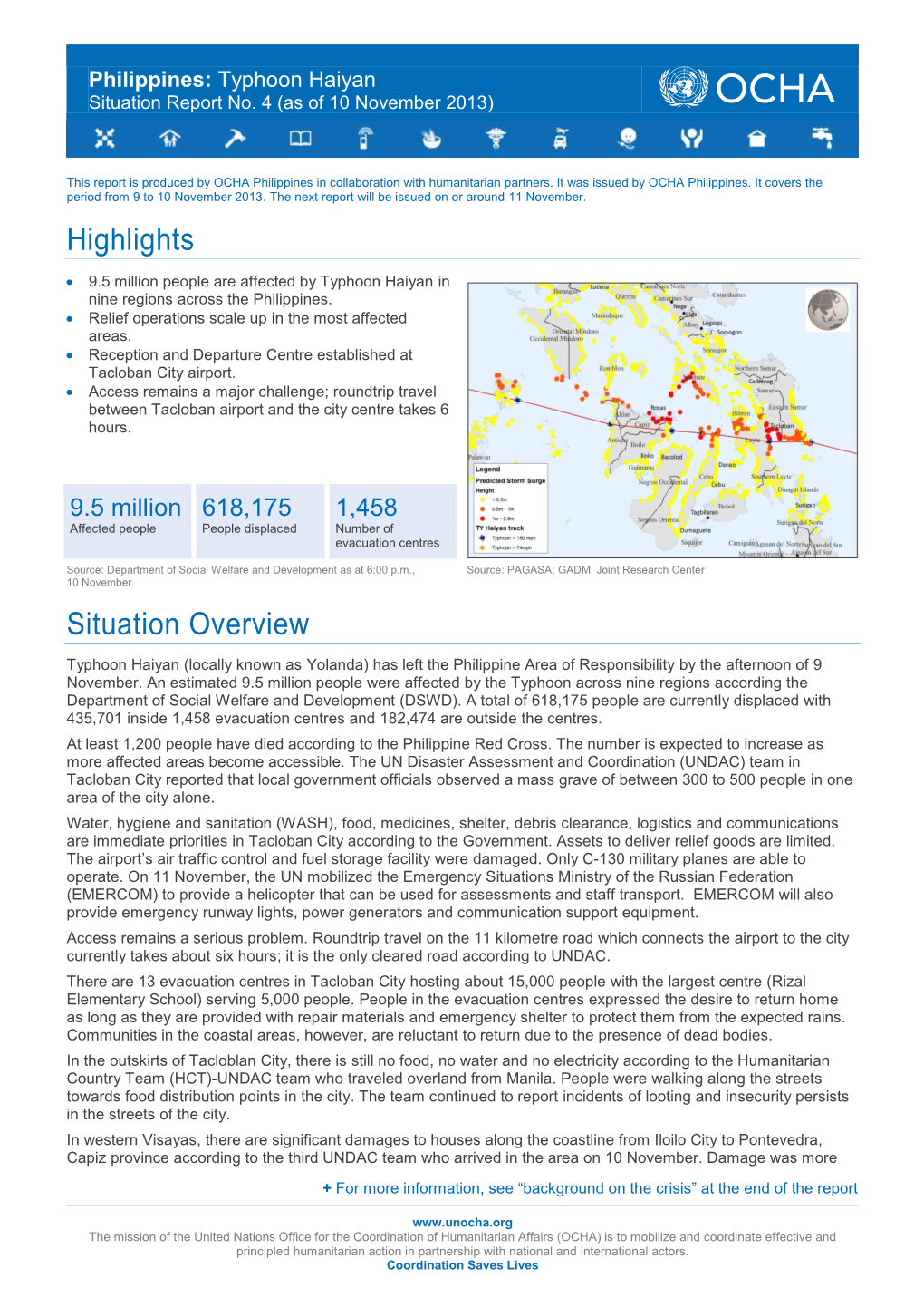 OCHA Sitrep No. 4