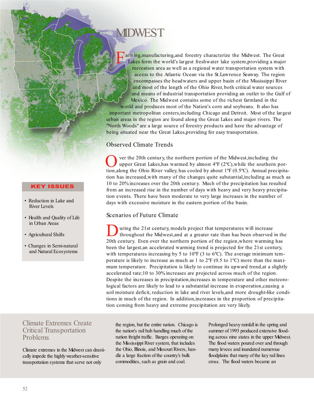 Midwest Mega-Region from Overview of Climate Change Impacts on The