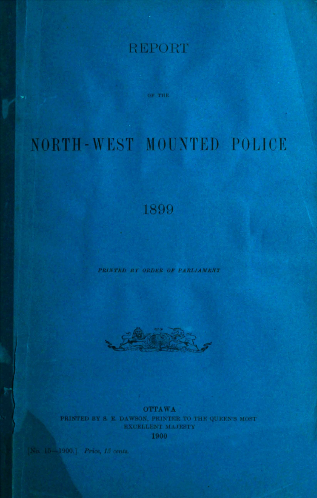 North-West Mounted Police 1899