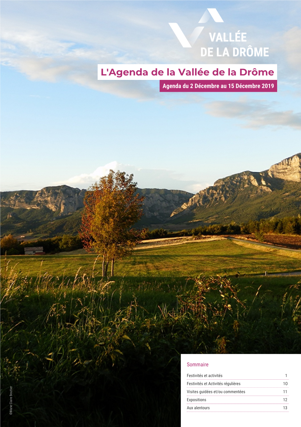 L'agenda De La Vallée De La Drôme Agenda Du 2 Décembre Au 15 Décembre 2019