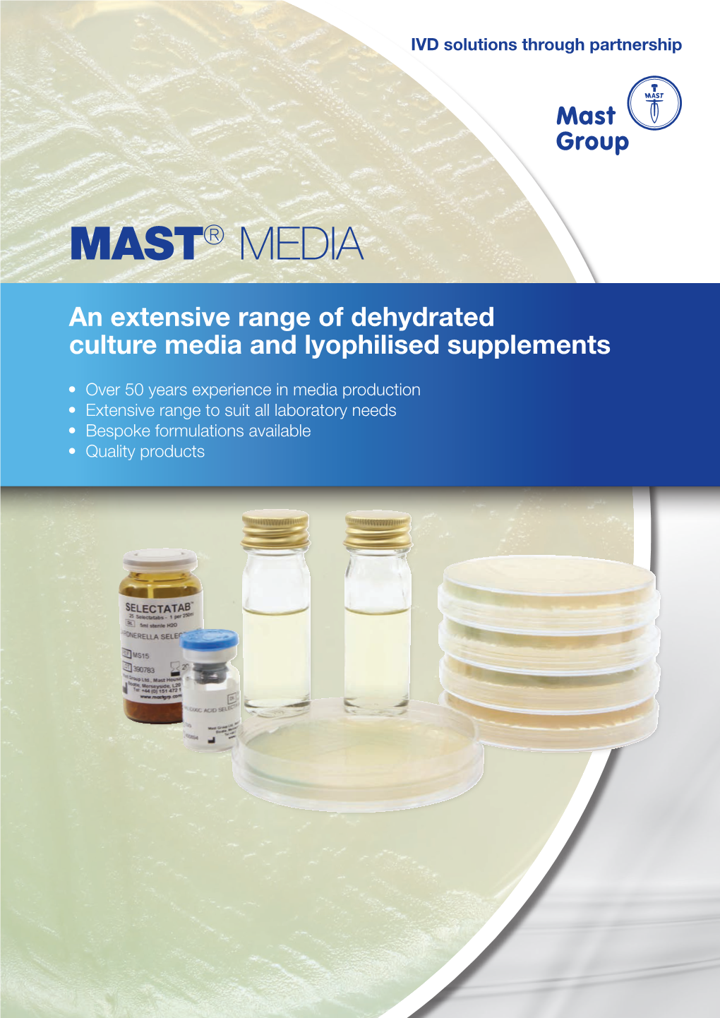 An Extensive Range of Dehydrated Culture Media and Lyophilised Supplements