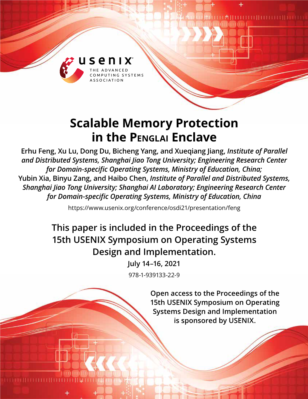 Scalable Memory Protection in the Penglai Enclave