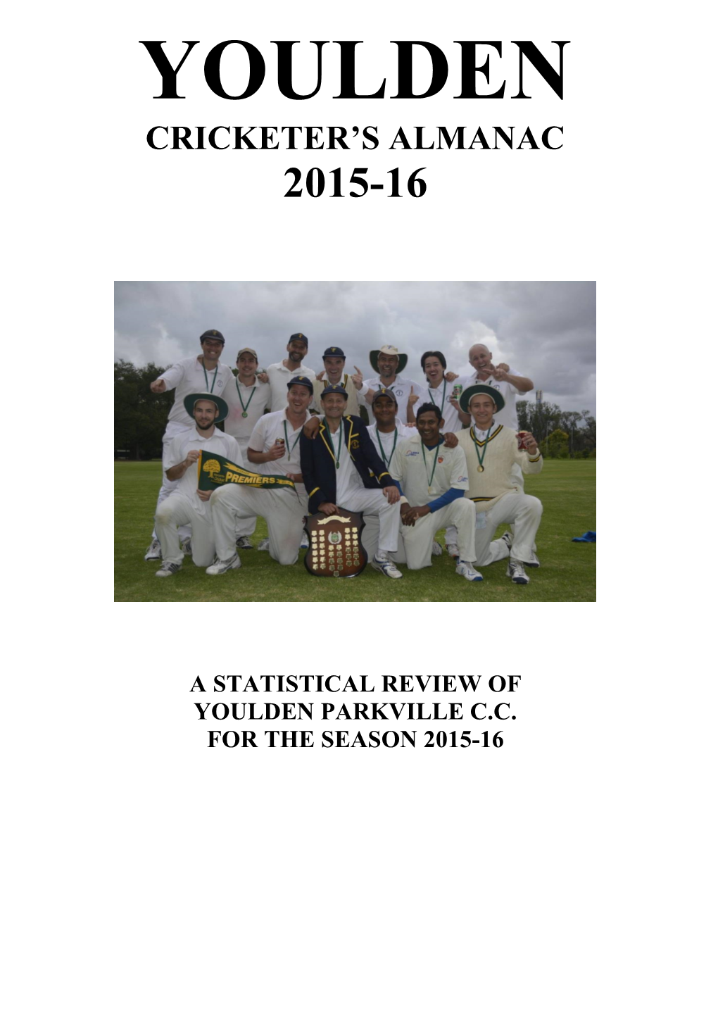 Youlden Cricketer's Almanac 2015-16