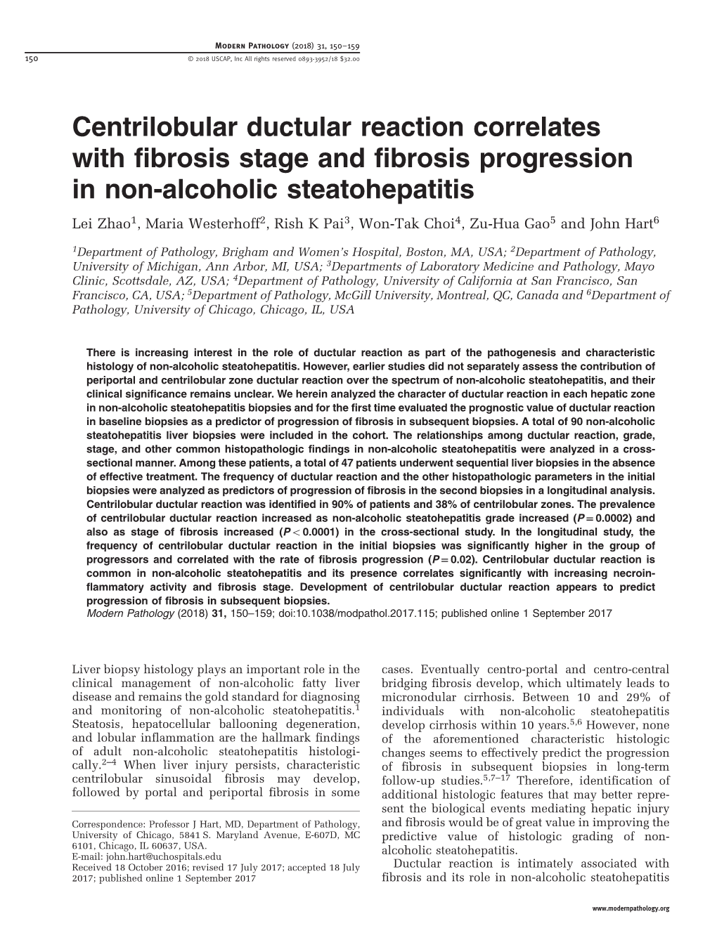 Centrilobular Ductular Reaction Correlates with Fibrosis Stage And