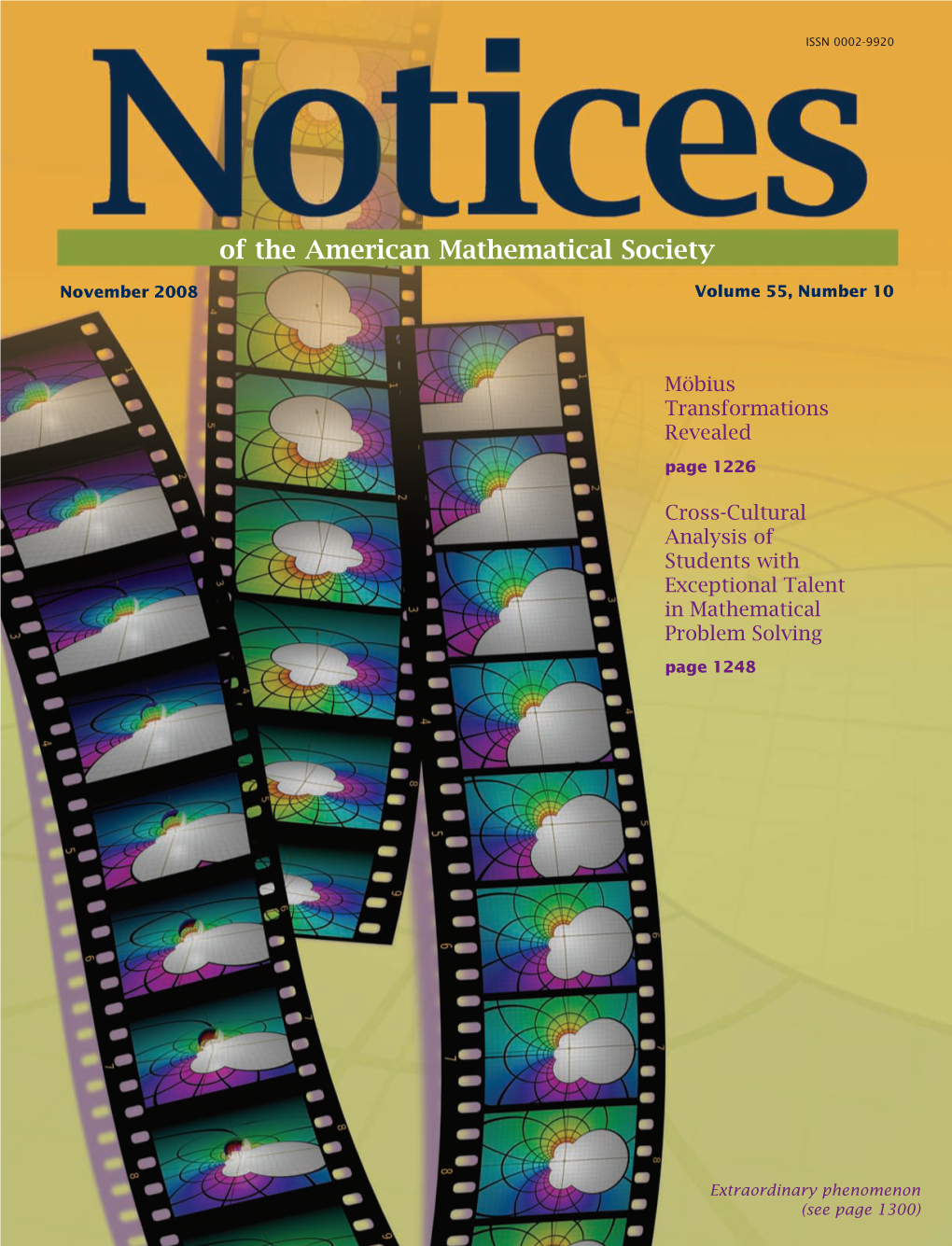 Notices of the American Mathematical Society ISSN 0002-9920