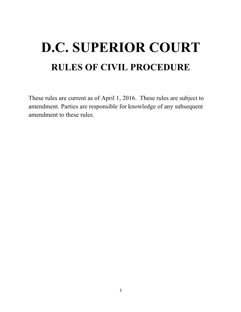 Dc Superior Court