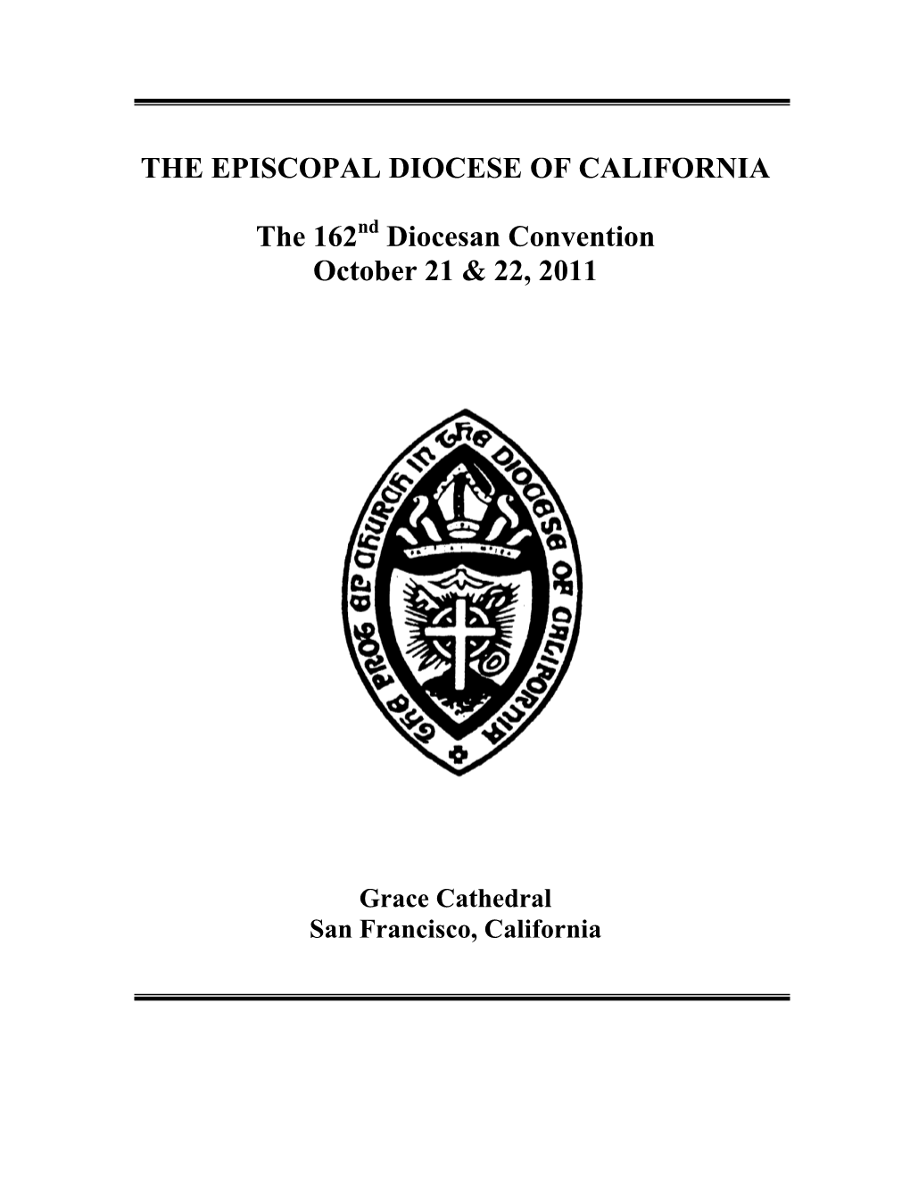 Journal of the 162Nd Diocesan Convention