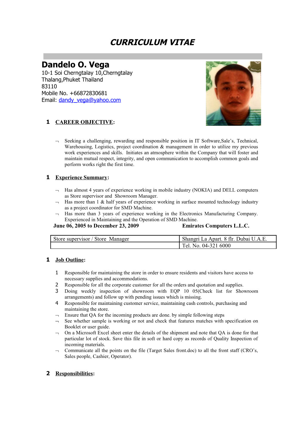 Curriculum Vitae s478