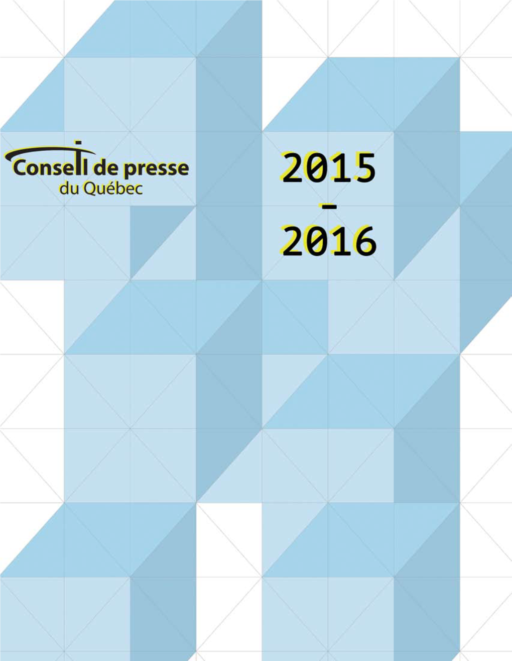 Icité Et En Tenant Compte De Ses Moyens ﬁnanciers Limités, Le Conseil a Choisi De S’Engager En Faveur D’Une Plus Grande Équité Procédurale