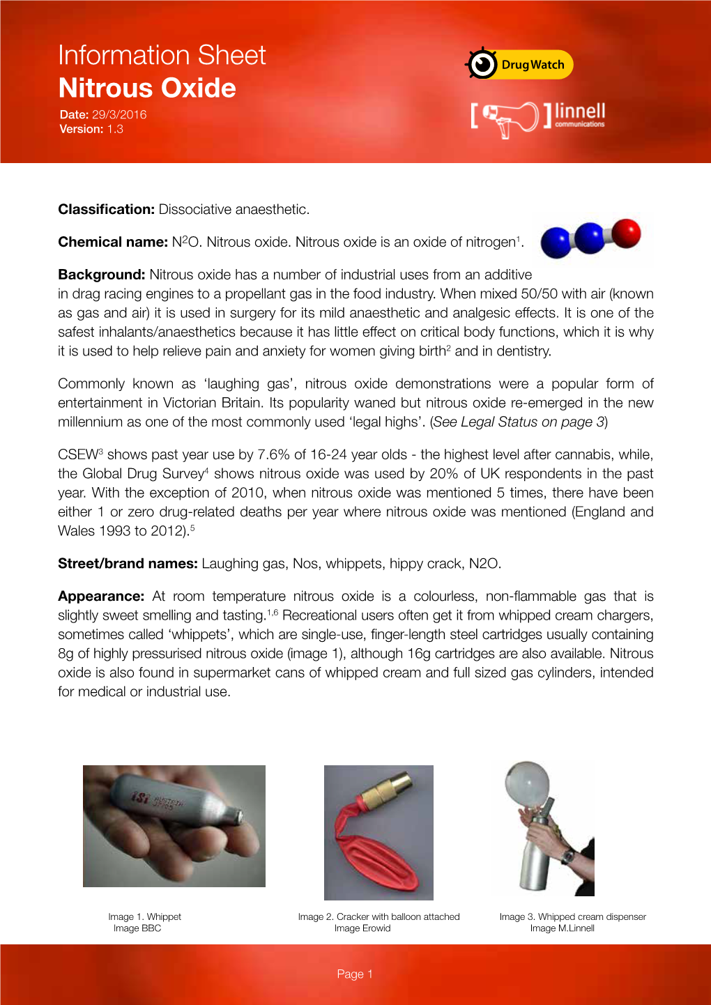 Nitrous Oxide Date: 29/3/2016 Version: 1.3