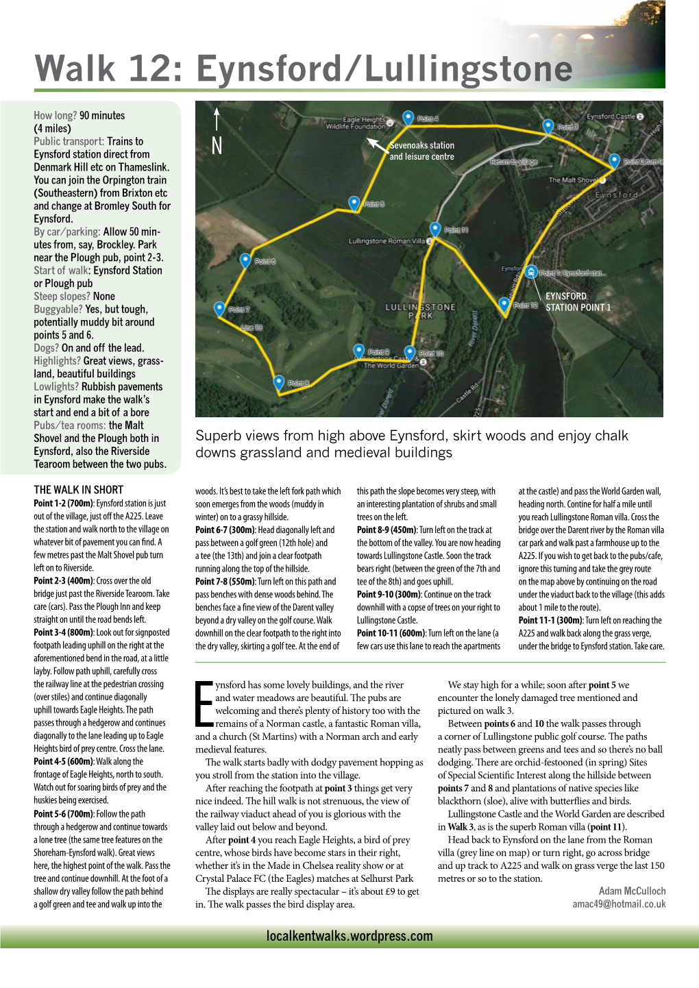 Download Walk 12: Eynsford/Lullingstone Circular