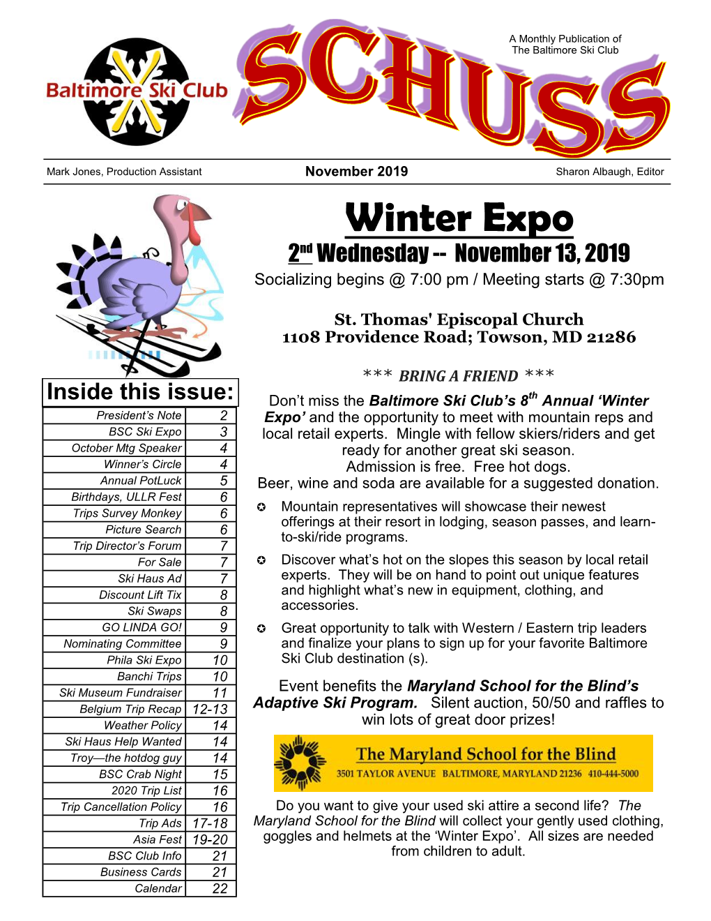 Winter Expo 2Nd Wednesday -- November 13, 2019 Socializing Begins @ 7:00 Pm / Meeting Starts @ 7:30Pm
