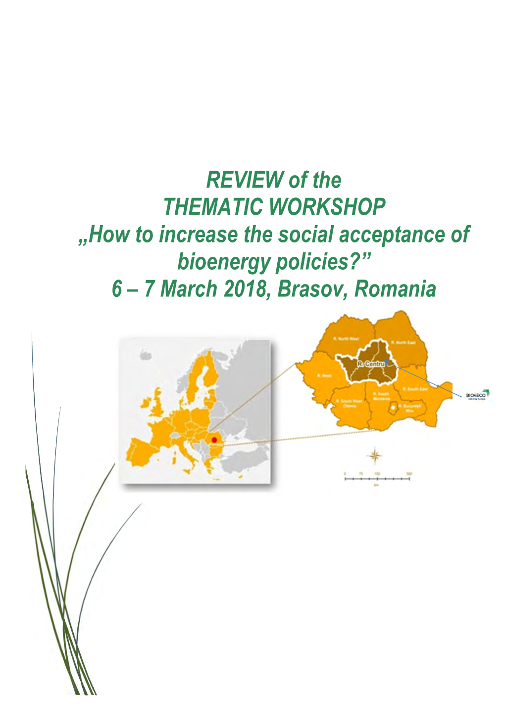 REVIEW of the THEMATIC WORKSHOP