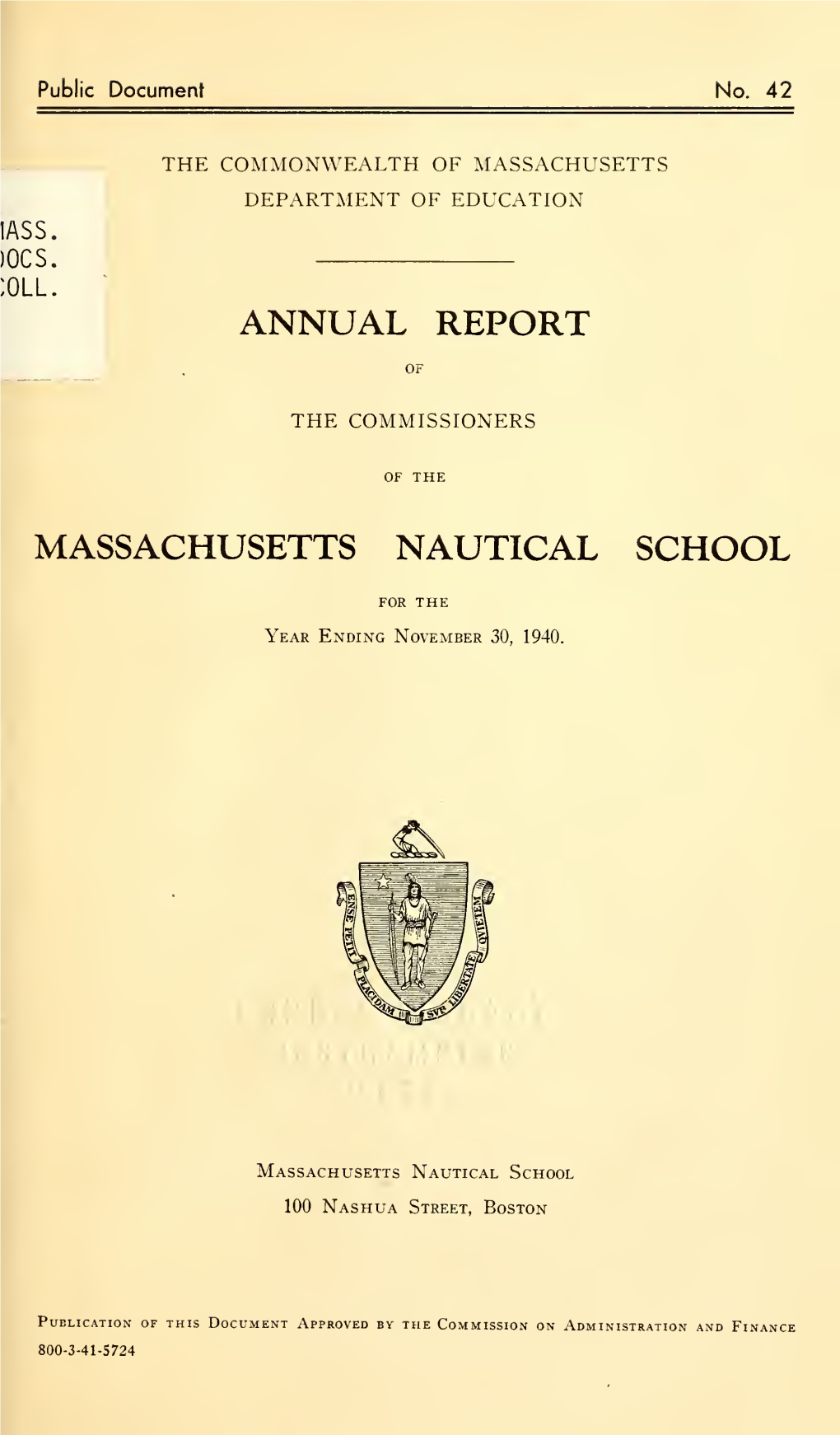 Annual Report of the Commissioners Of