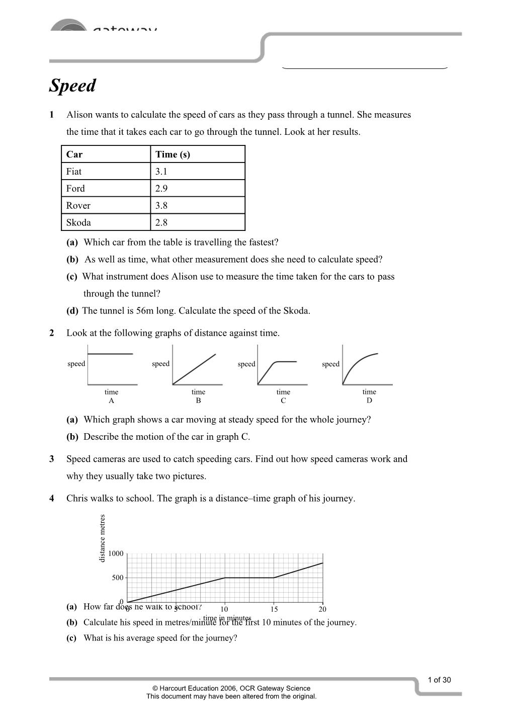 OCR Gateway Science