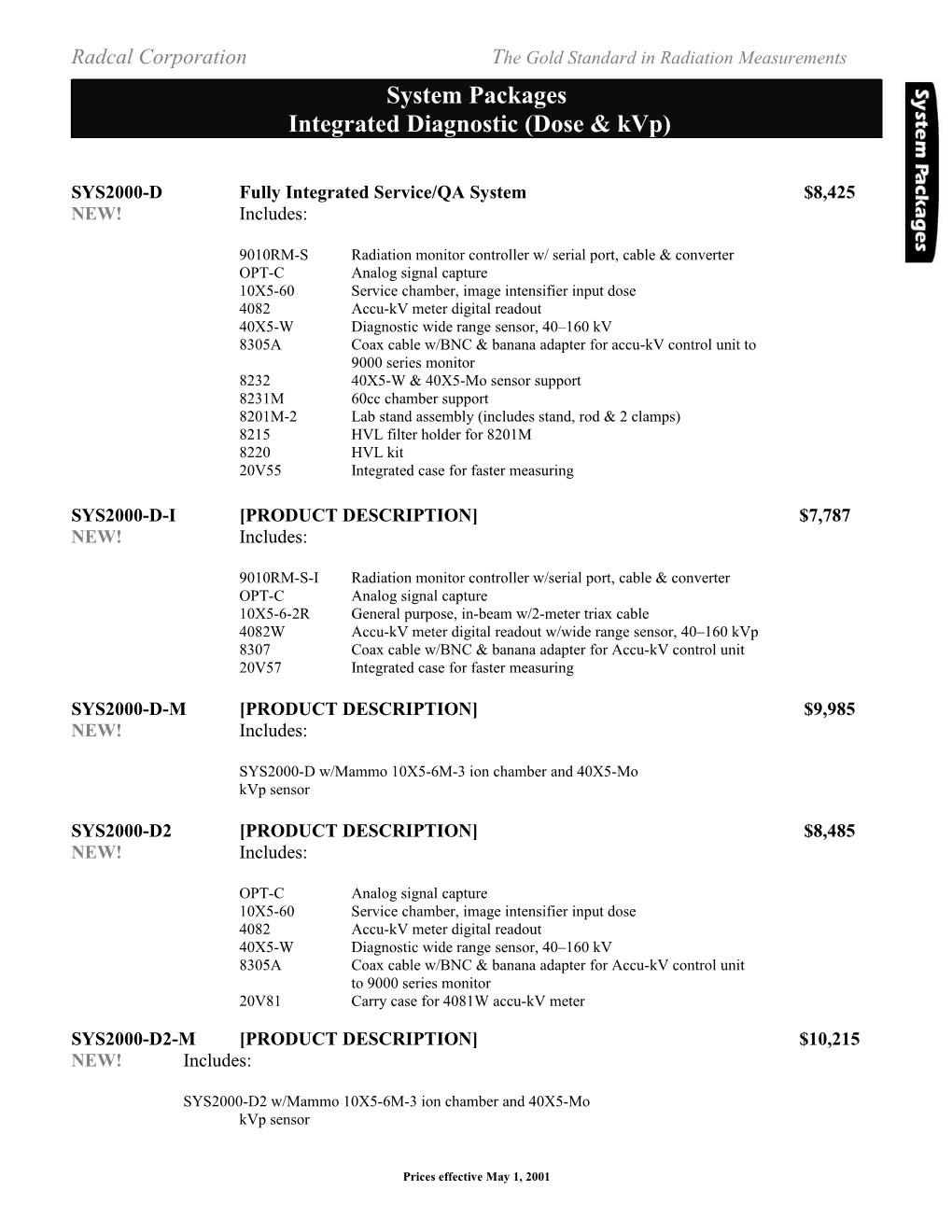 Diagnostic System Packages