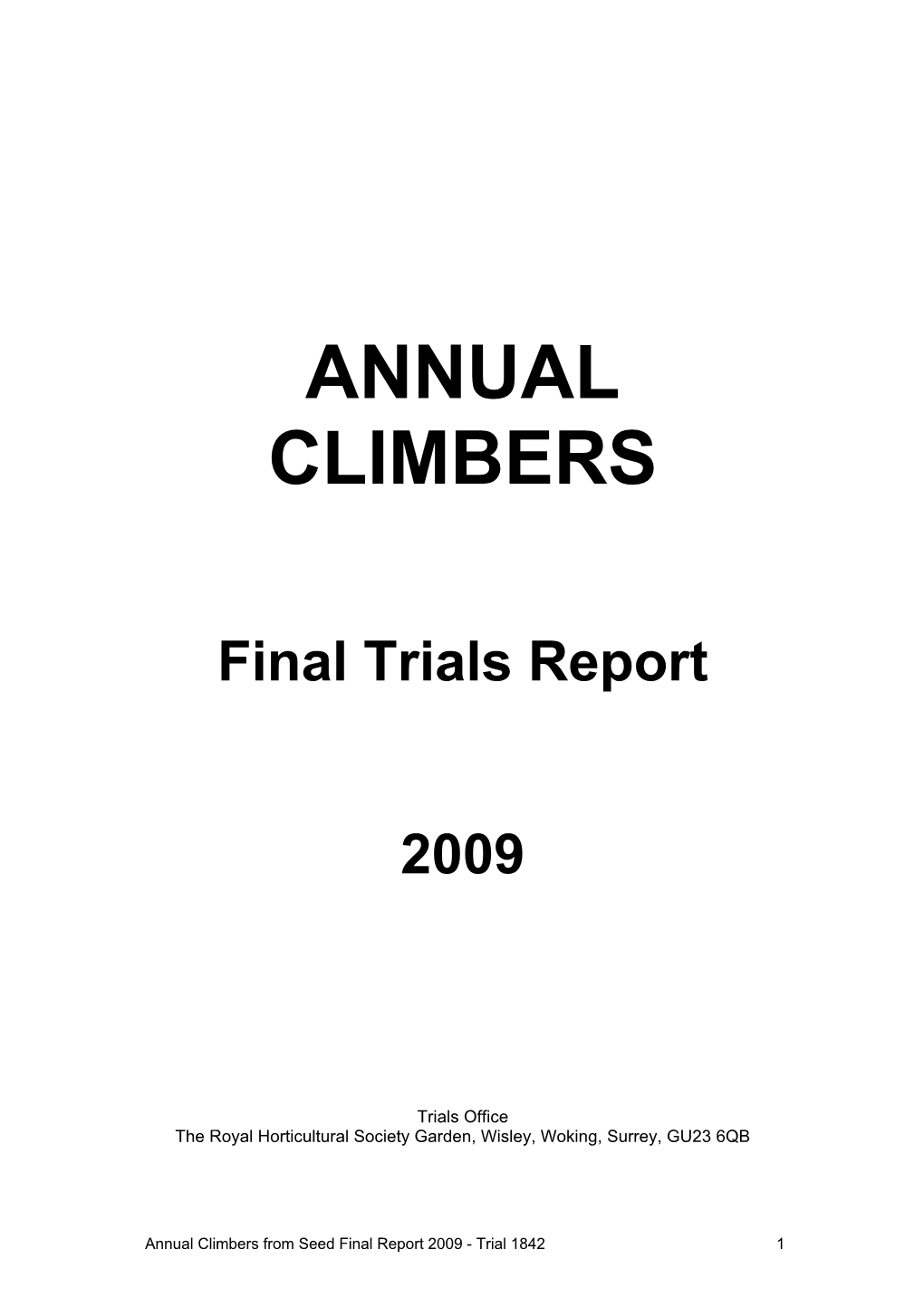 Annual Climbers