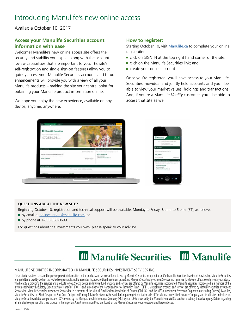 Introducing Manulife's New Online Access