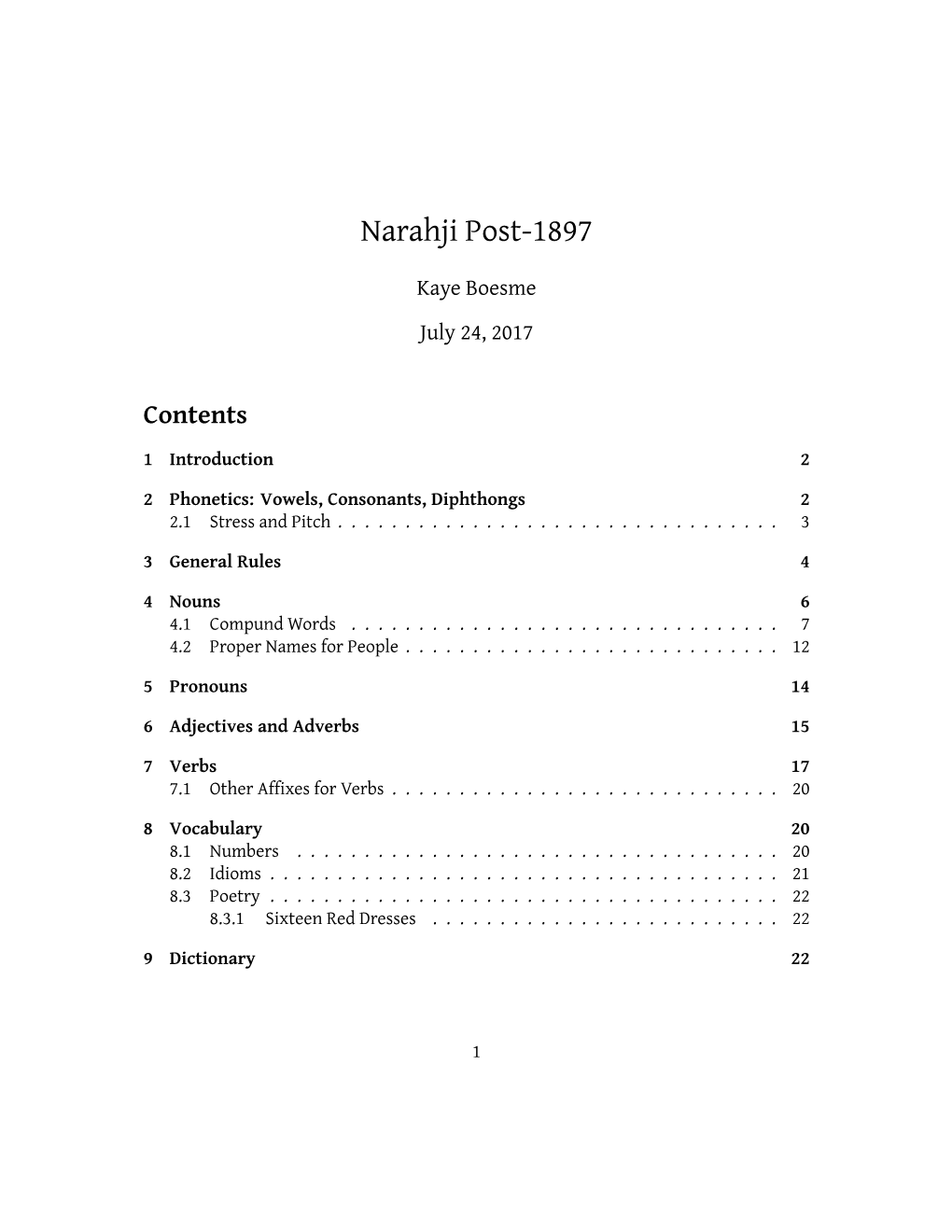 Narahji/Narahjịmaj Language (PDF)