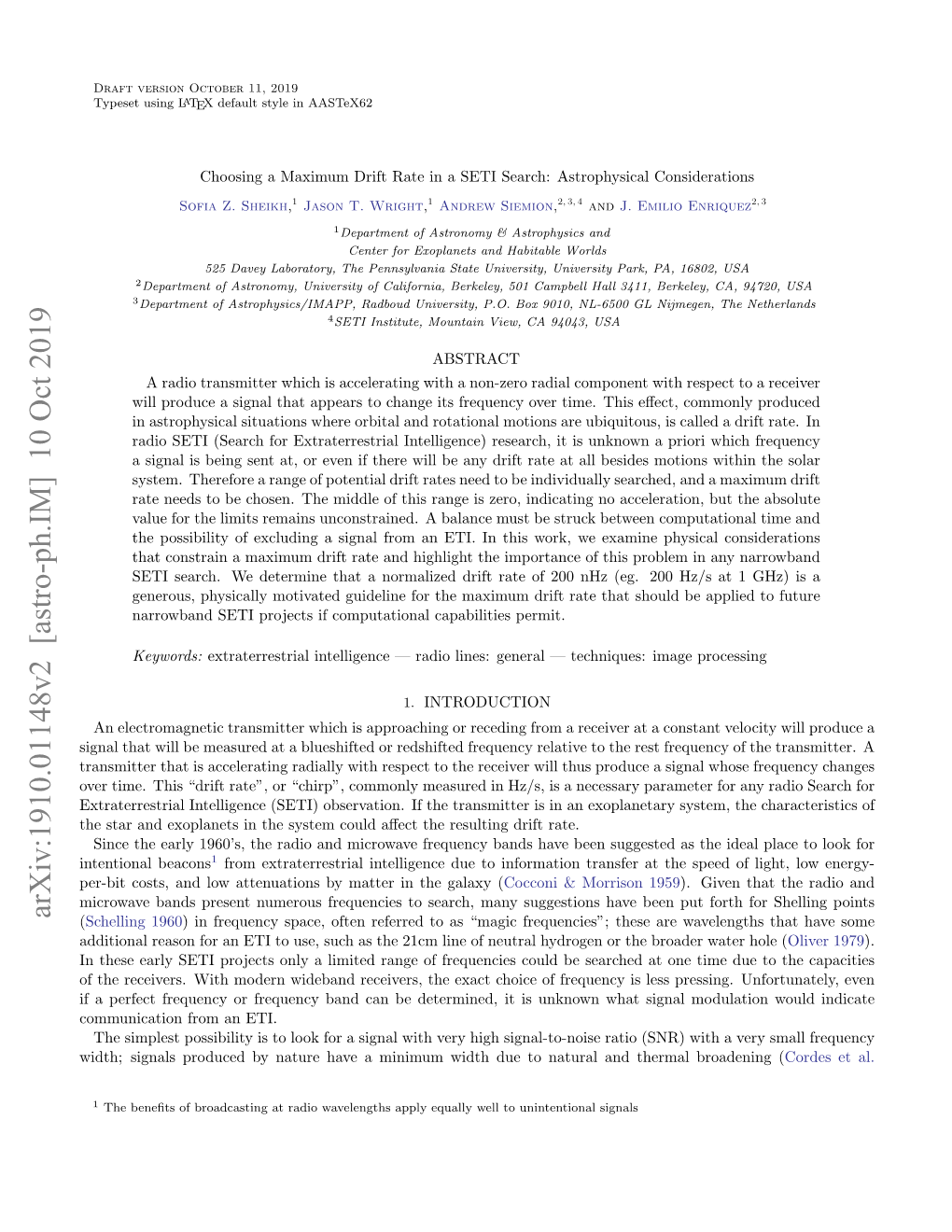 Choosing a Maximum Drift Rate in a SETI Search: Astrophysical Considerations