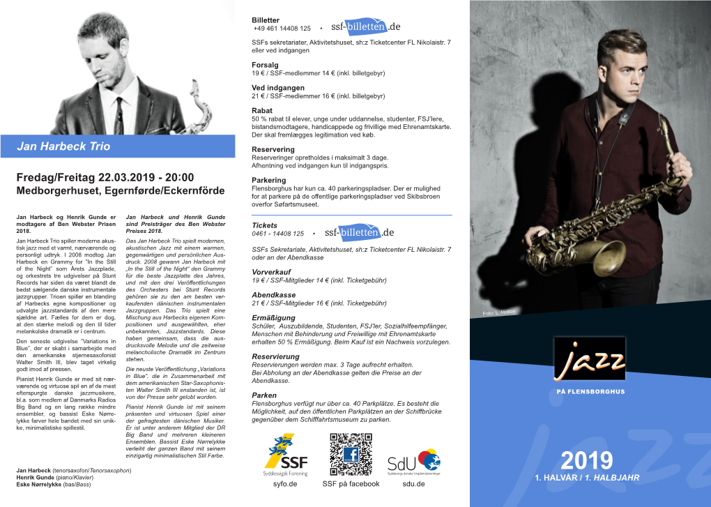 Jazz På Flensborghus Forår 2019