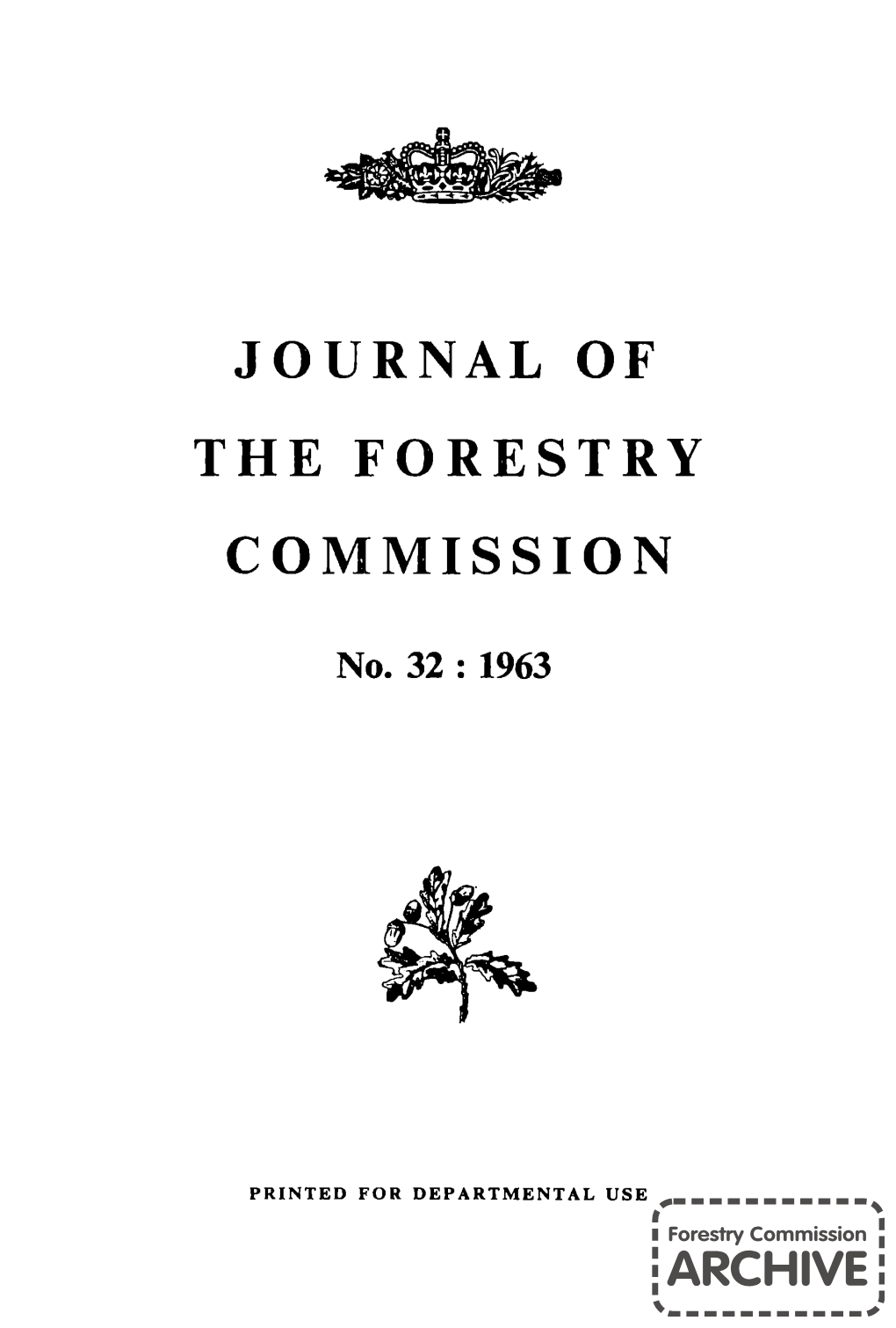 Forestry Commission Journal, No