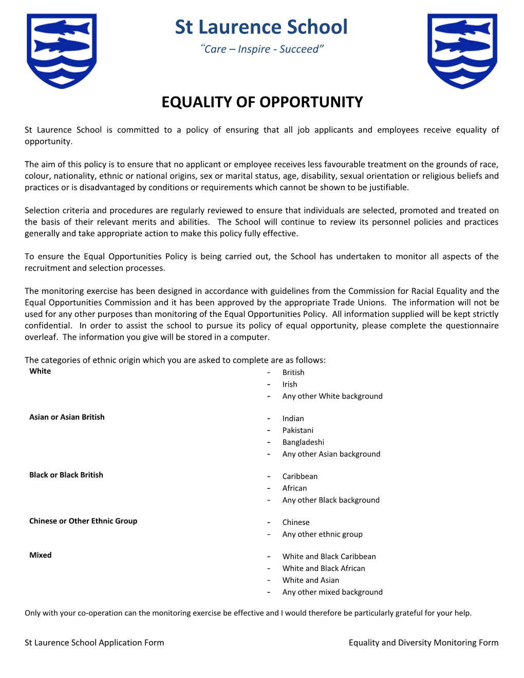 Equality of Opportunity