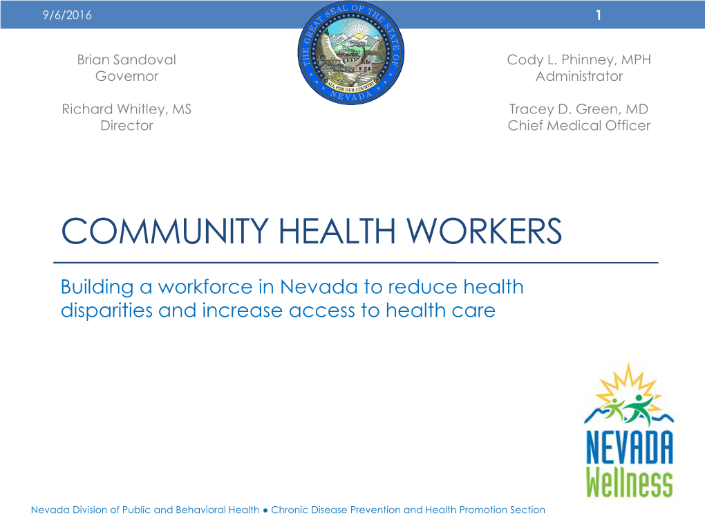 Community Health Worker Program