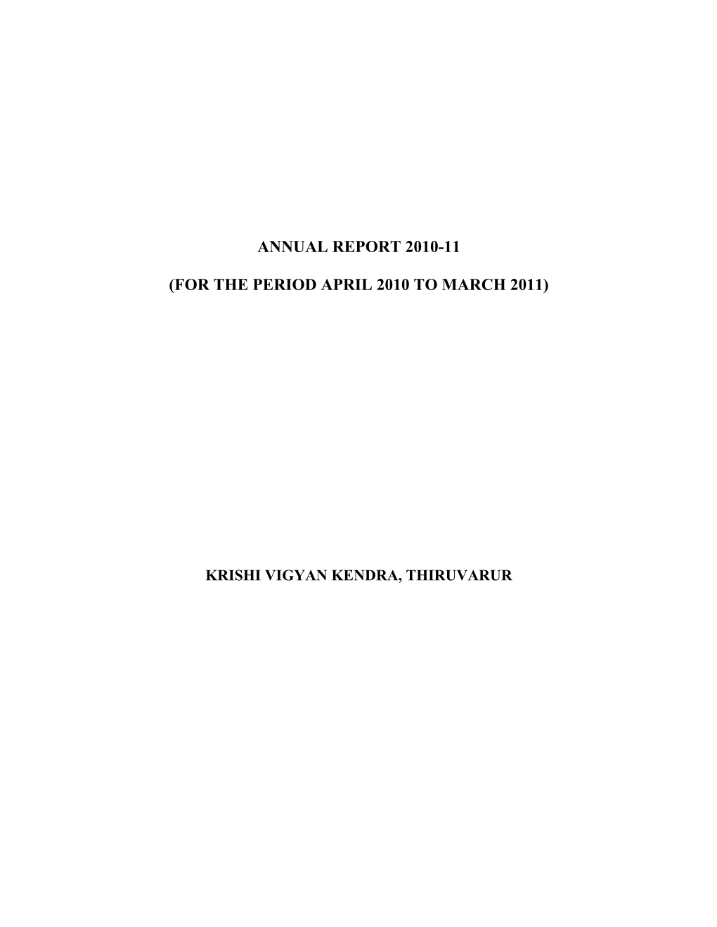 Annual Report 2010-11