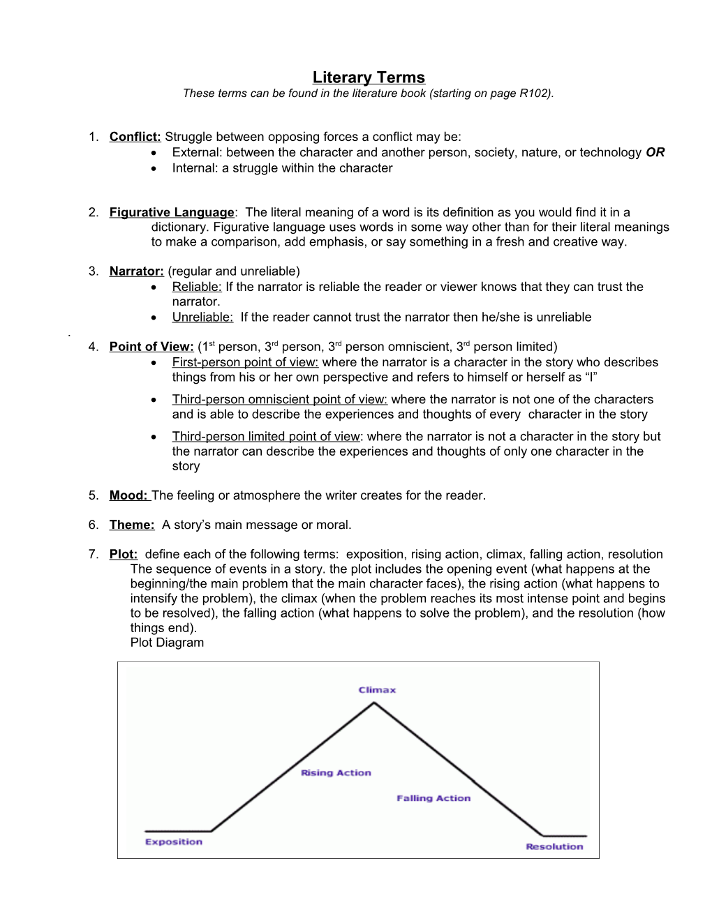 Narrative Terms Define and Conquer