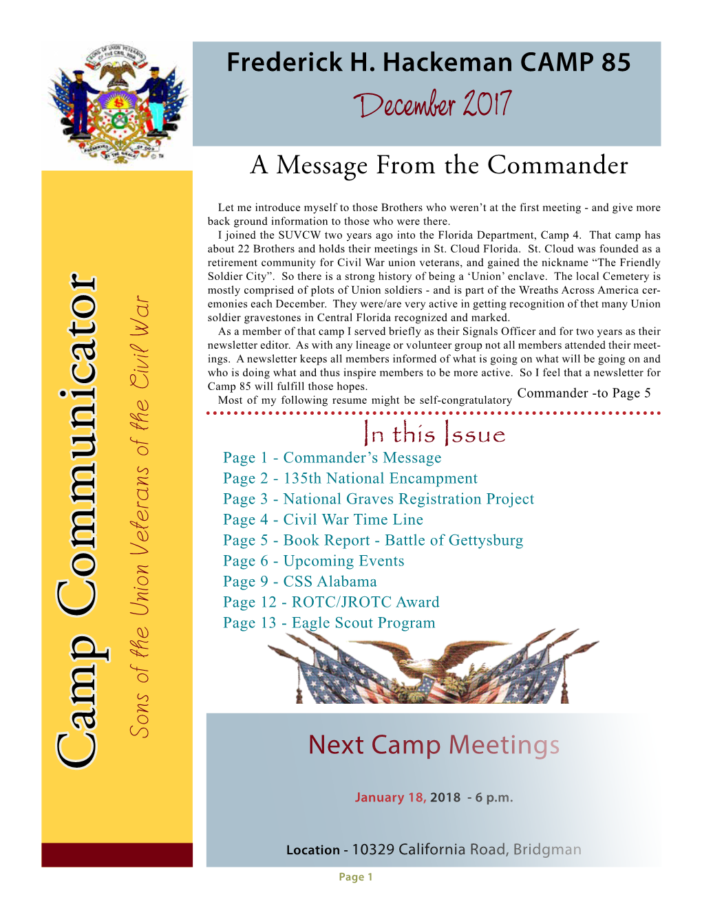 Camp Communicator Dec 2017