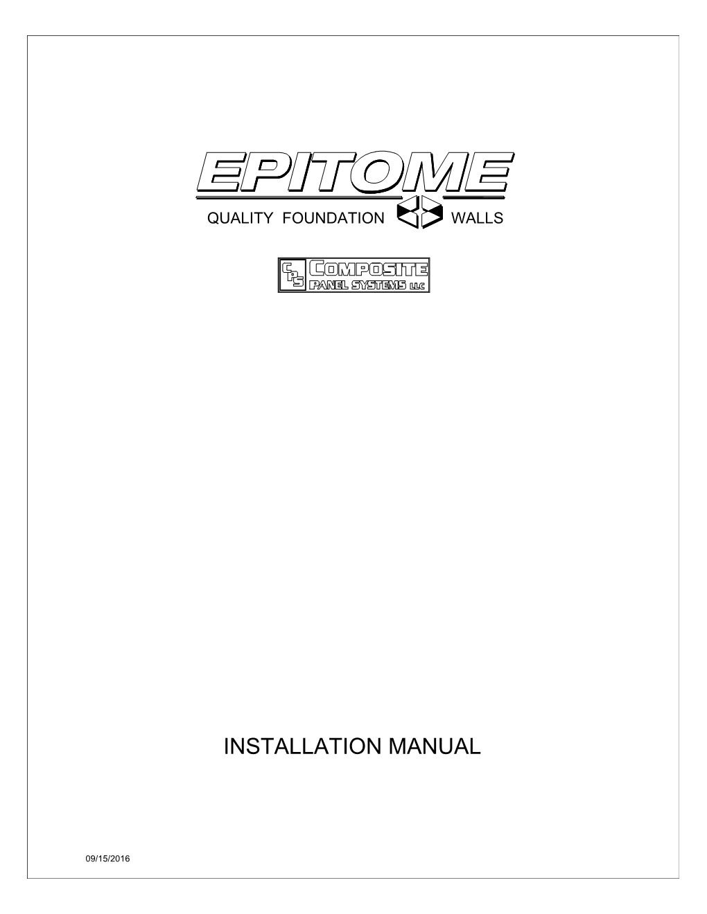 Installation Manual