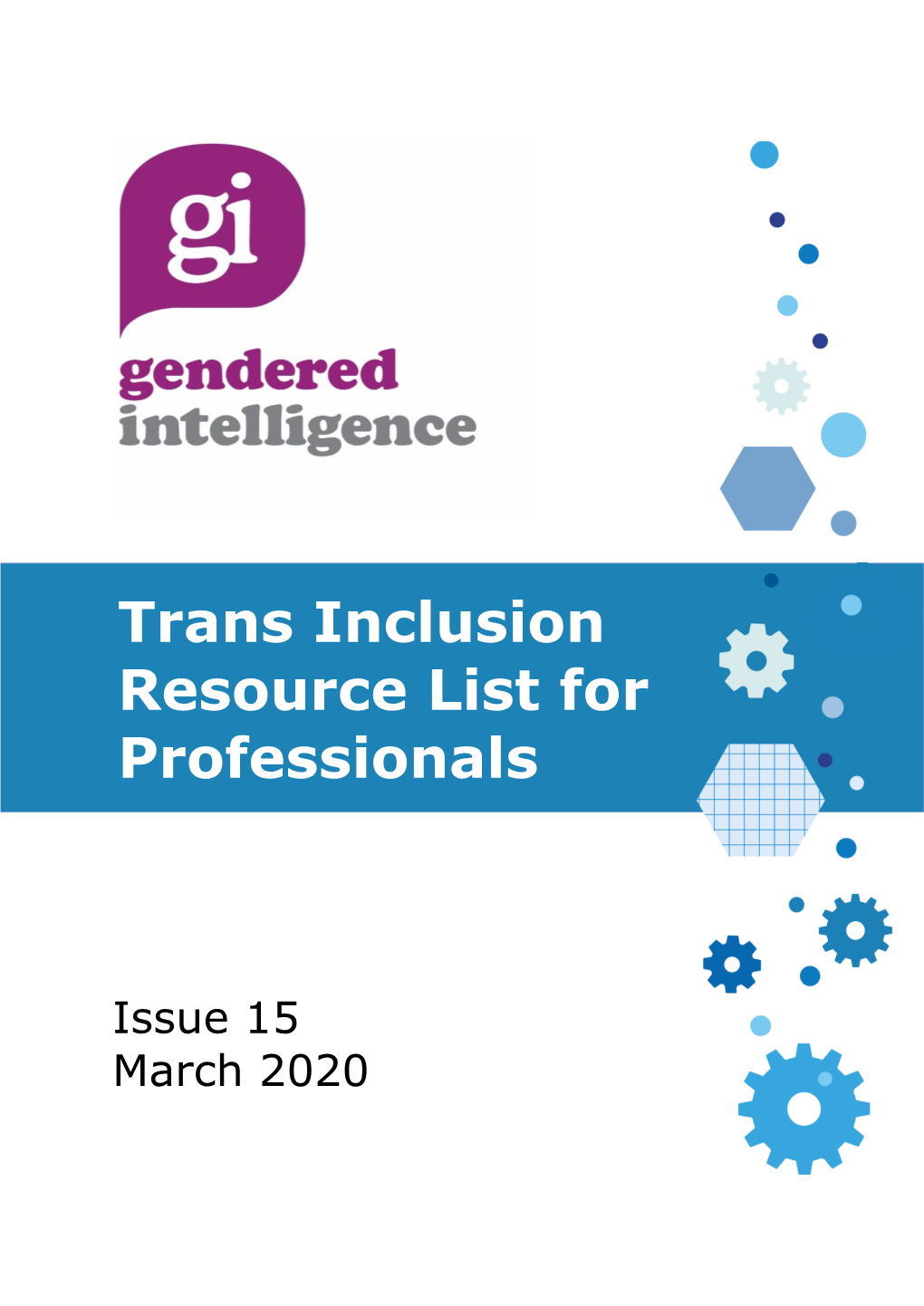 Trans Inclusion Resource List for Professionals
