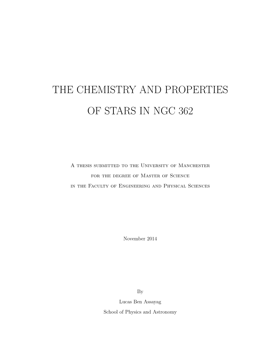 The Chemistry and Properties of Stars in Ngc 362