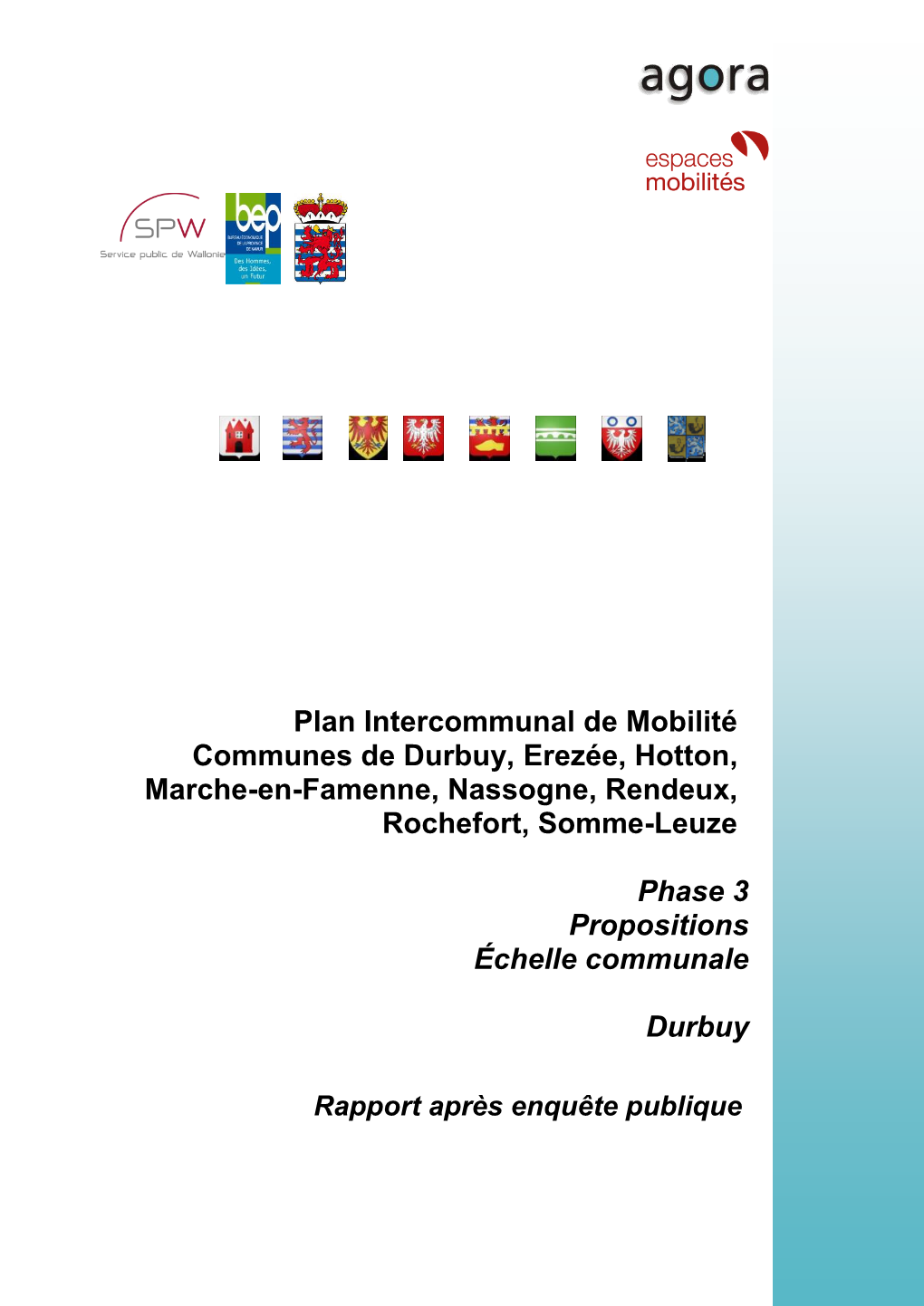 Rapport De La Phase 3. Durbuy. Septembre 2016