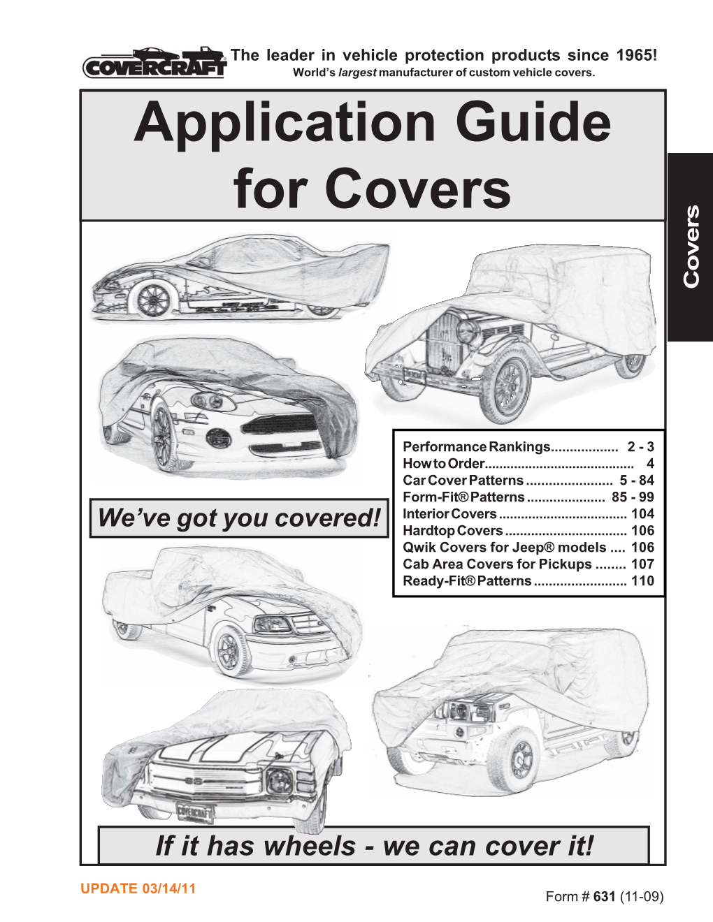 Application Guide for Covers