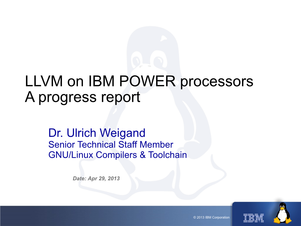 IBM Linux Technology Center