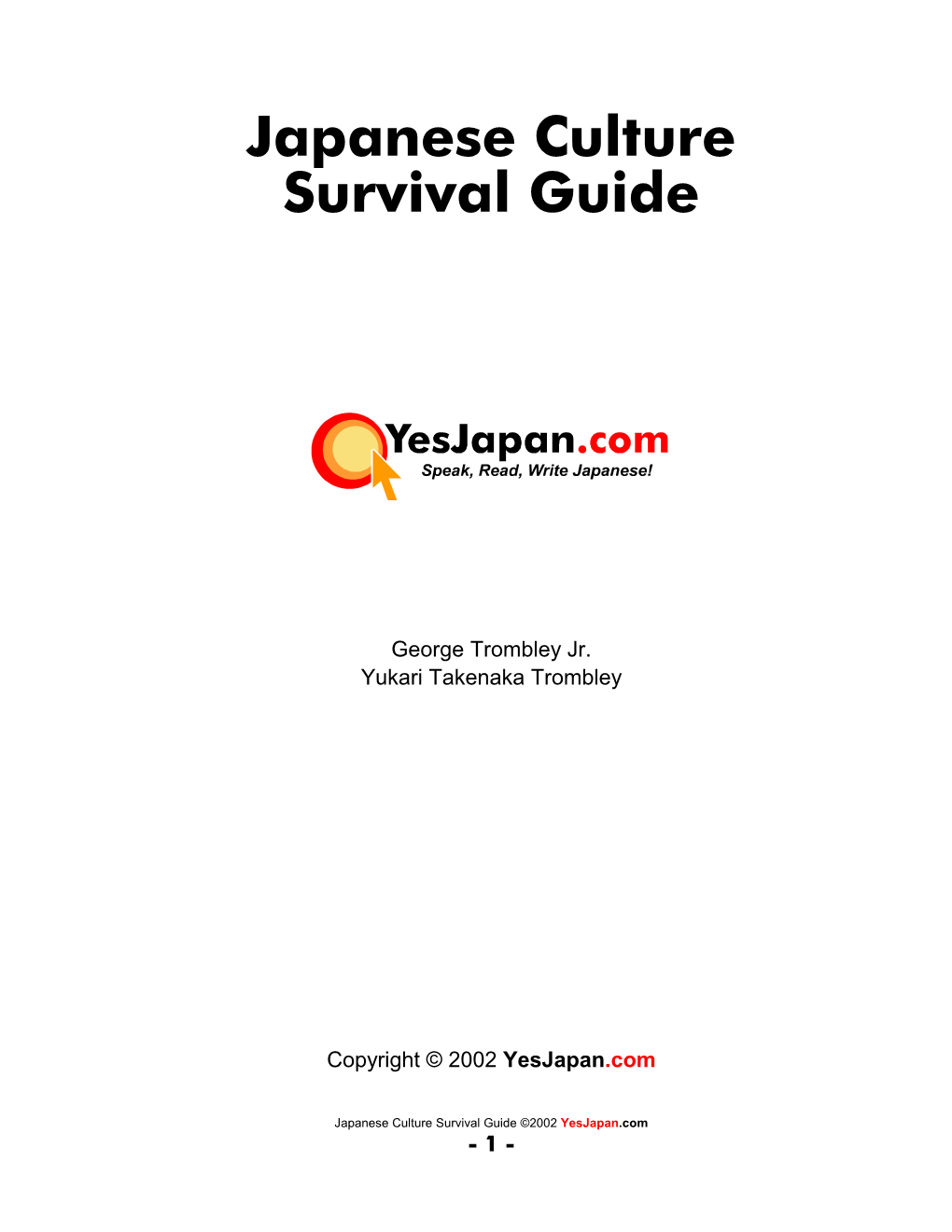 Yesjapan.Com-Surviva