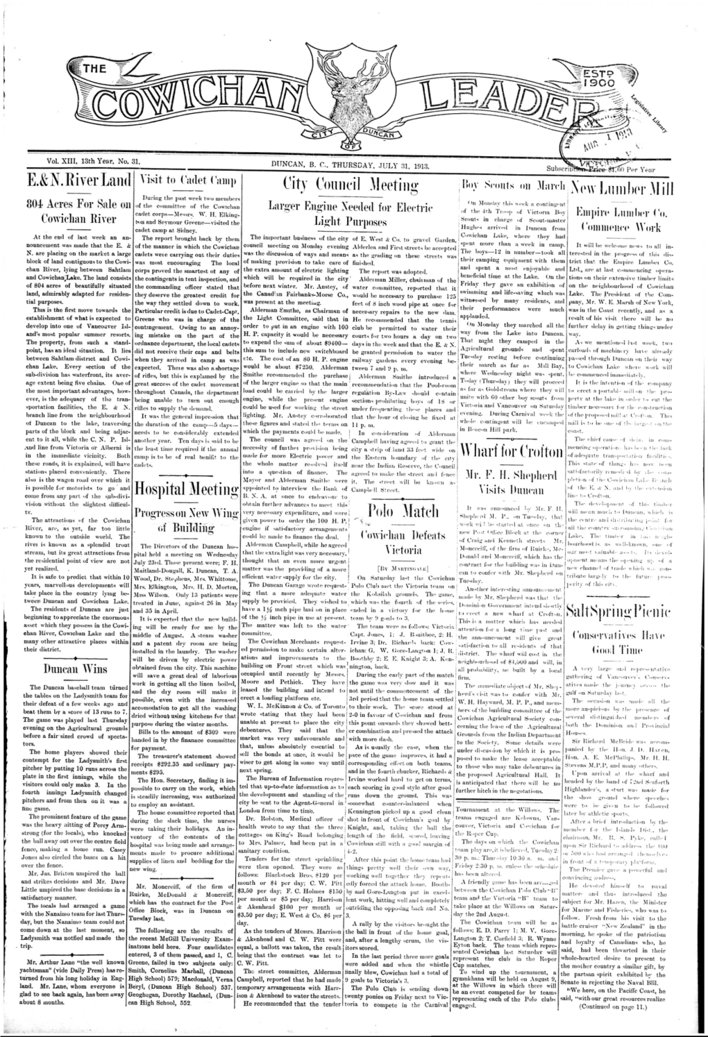 July31-1913.Pdf (14.34Mb)