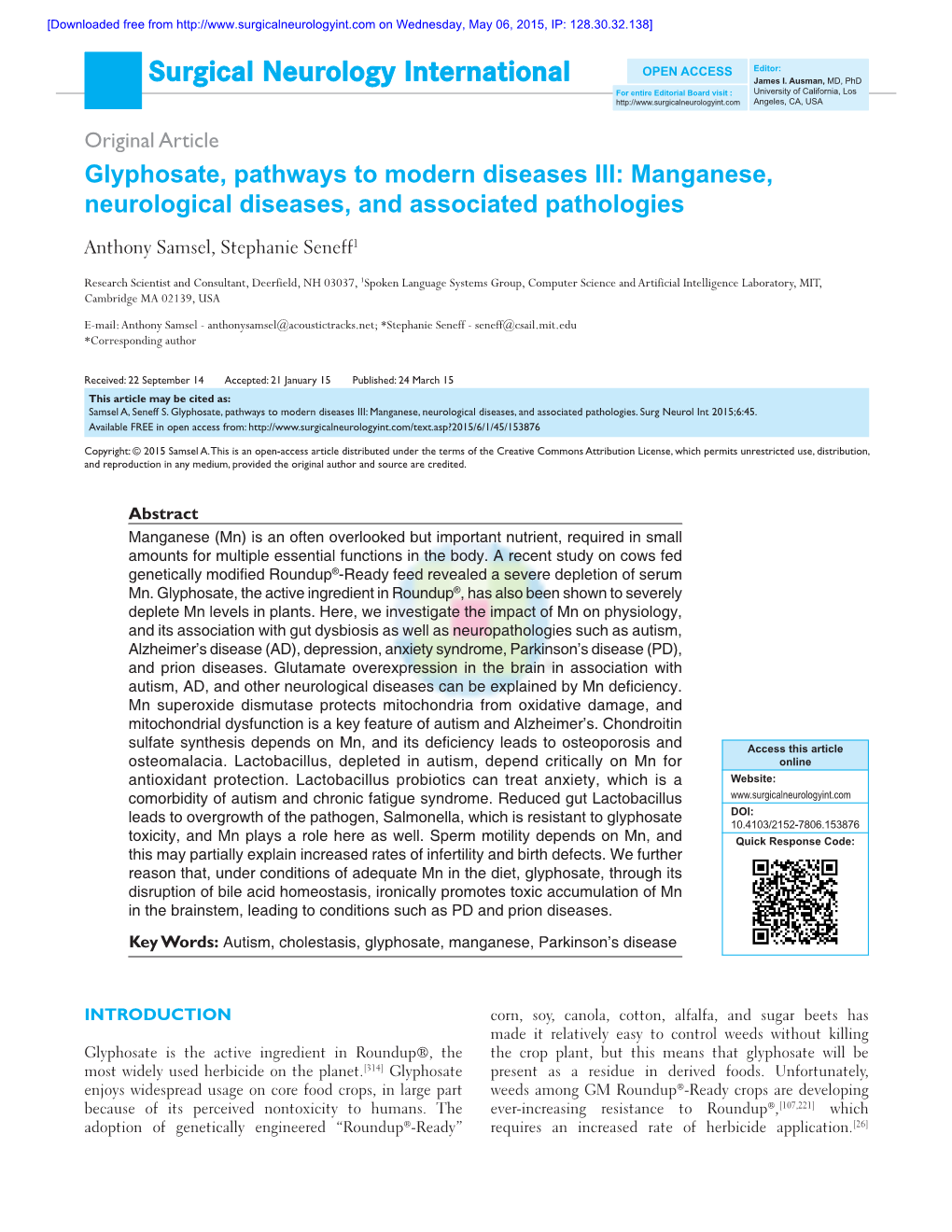 Surgical Neurology International James I