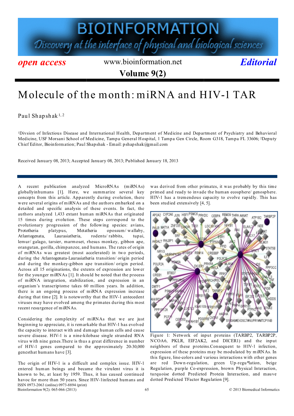 Mirna and HIV-1 TAR