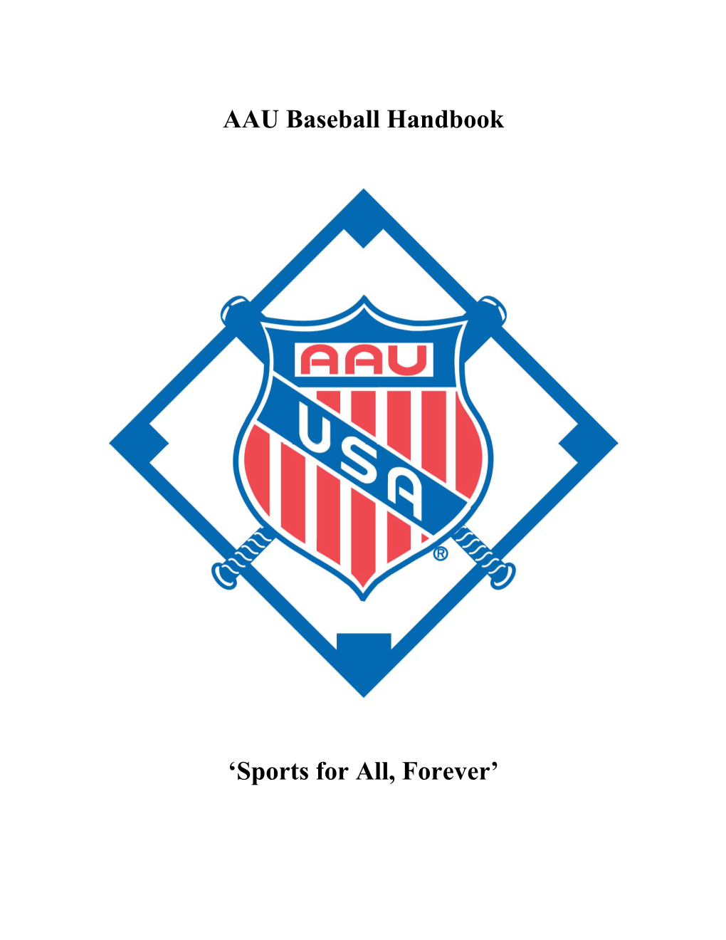 AAU Baseball Handbook