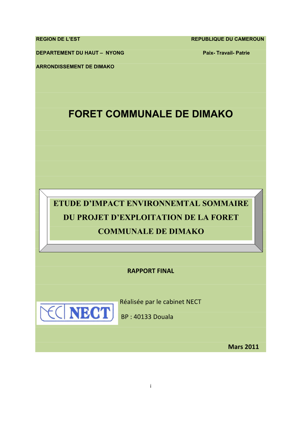 Foret Communale De Dimako