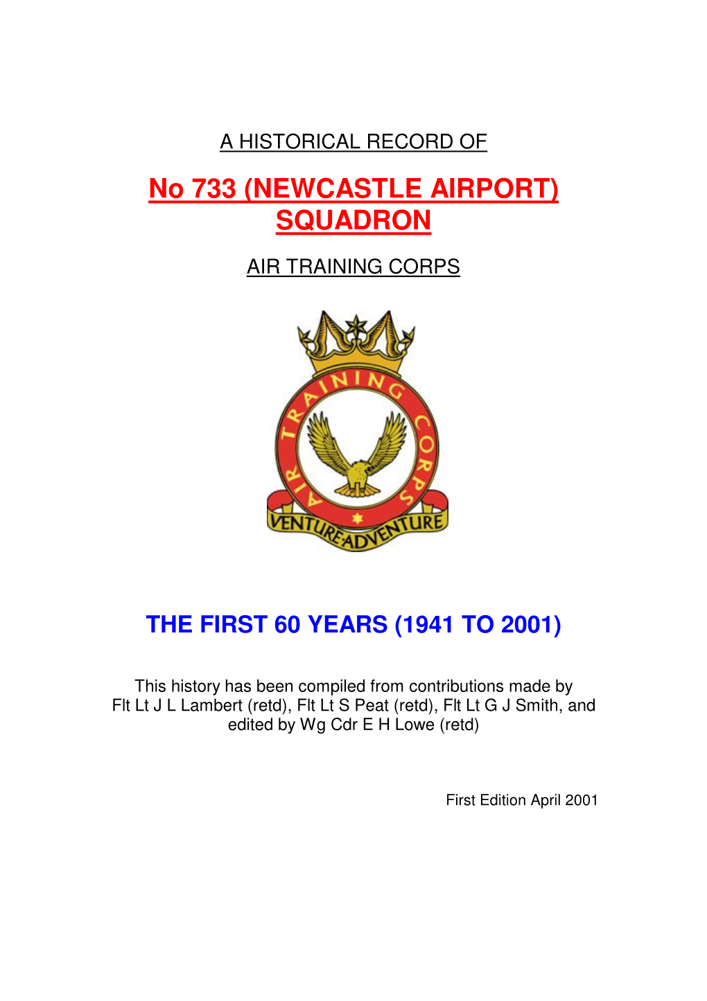 No 733 (NEWCASTLE AIRPORT) SQUADRON