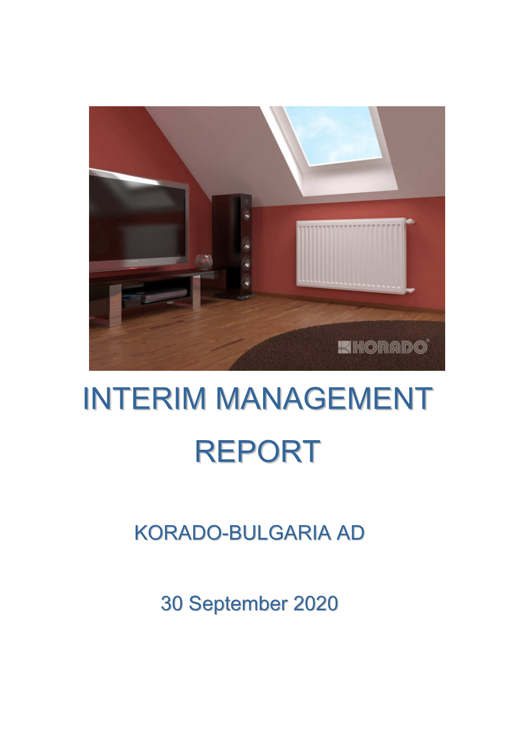 Interim Management Report 30092020